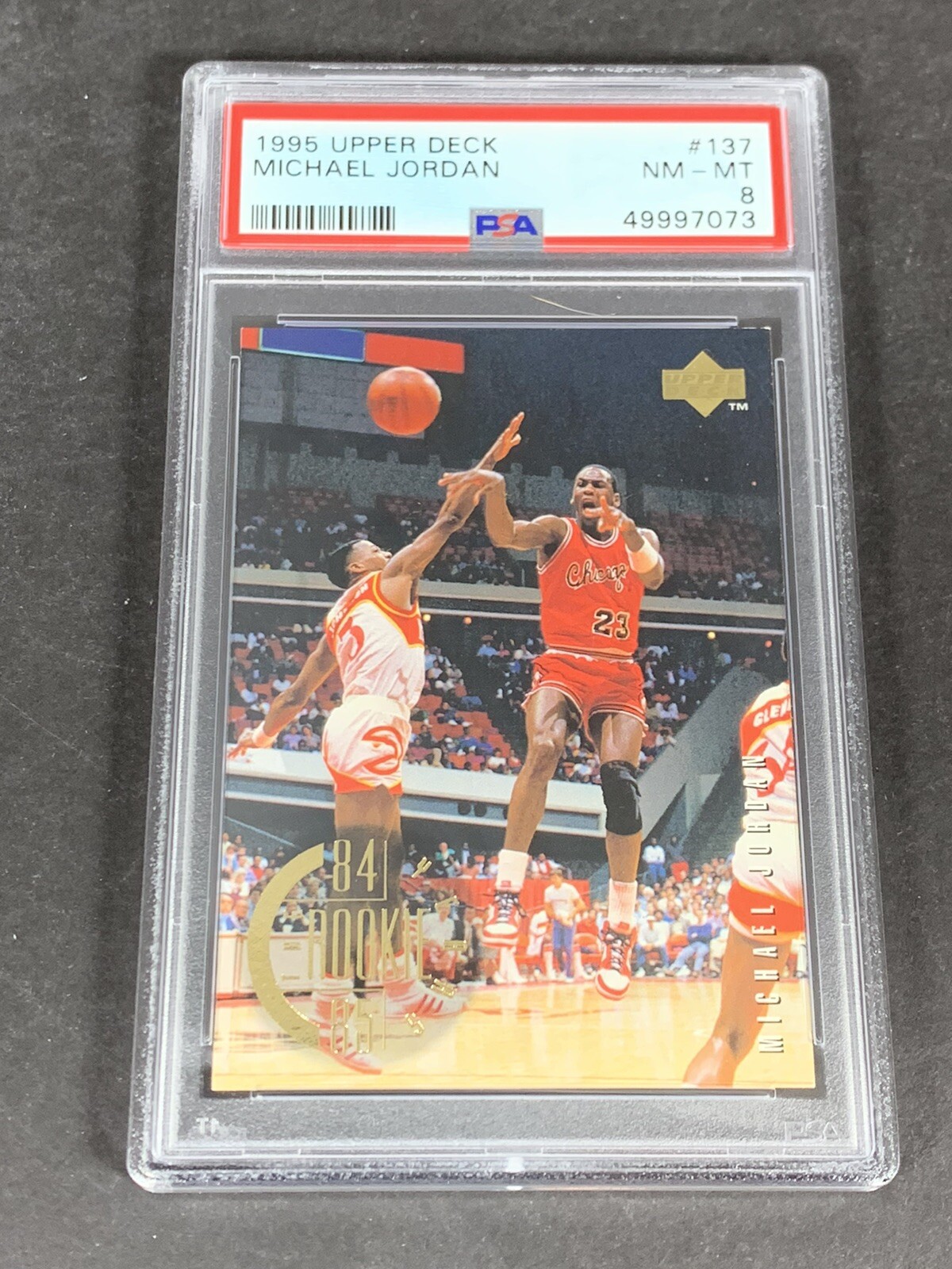 Michael Jordan, 1995 Upper Deck #137, Low Population 68, PSA 8 NM-MT