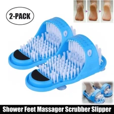 Shower Feet Foot Scrubber Massager Cleaner Exfoliating Washer Wash Slipper Brush