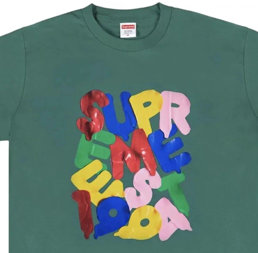 Chemise Supreme Ballons Tee FW20 sarcelle foncée logo graphique manches courtes taille S neuve dans son emballage