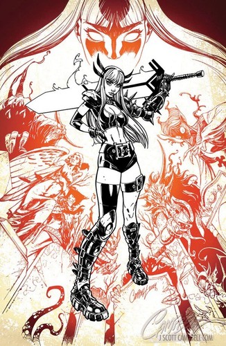 Magik #1 JSC Artist EXCLUSIVO Set | J. Scott Campbell | Todo sobre magia y boceto - Imagen 3 de 3