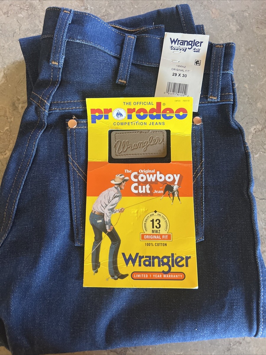 Men's Wrangler® Cowboy Cut® Original Fit Blue Jeans 29/30 | eBay