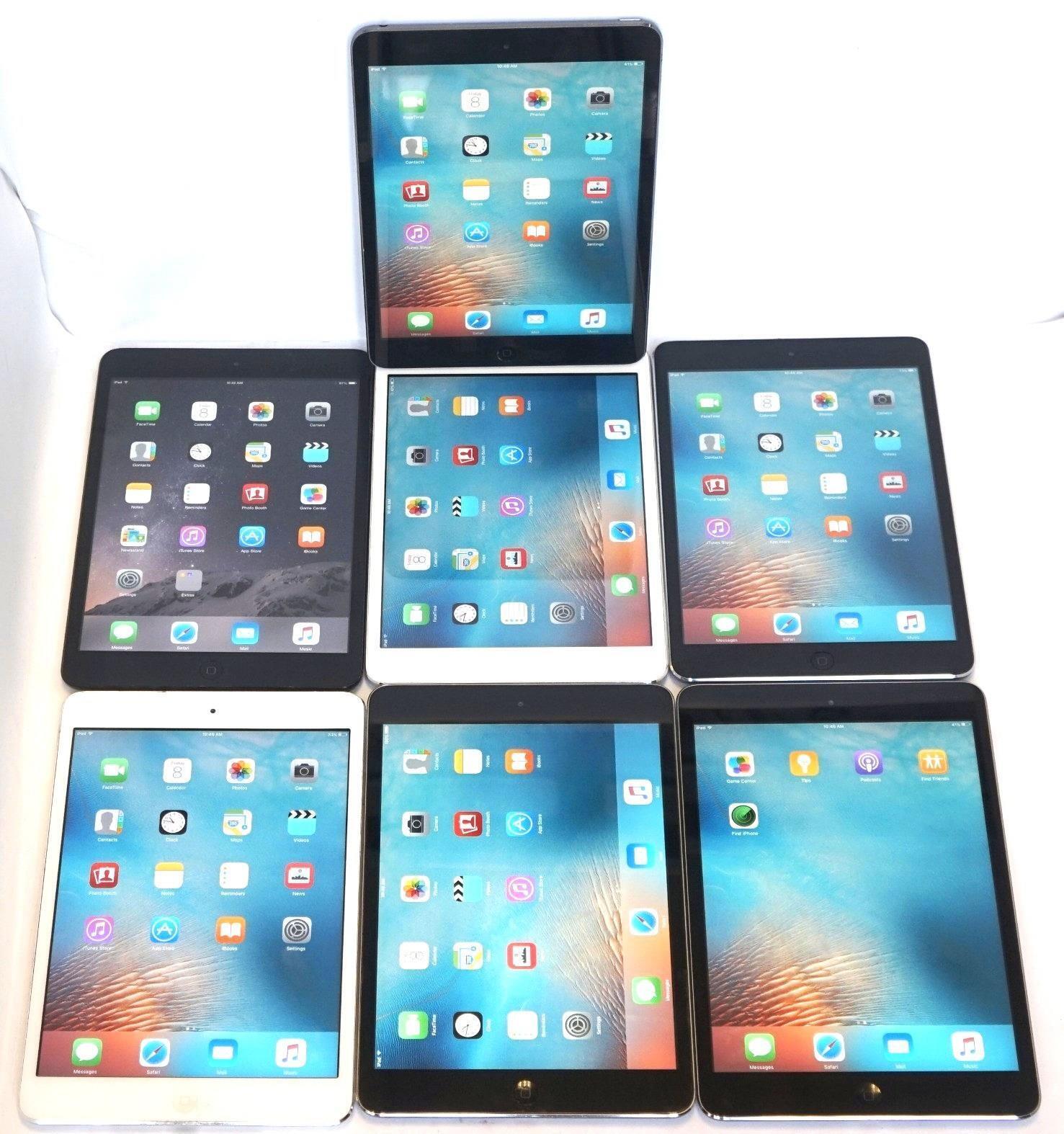 Lot of 7 Mix Apple iPad Mini A1432 1st Gen 16GB 7.9