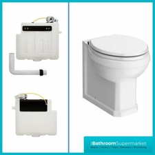 Traditional Back to Wall BTW WC Pan Toilet Concealed Cistern