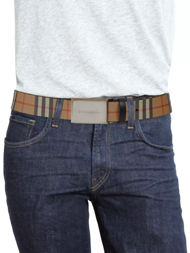 authentic burberry belt