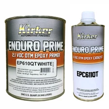1 qt Kirker Enduro Prime Epoxy Primer White EP610QT and 1 qt Catalyst EPC611QT