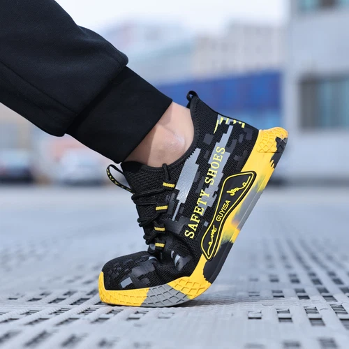 Leicht Sicherheitsschuhe Herren Stahlkappe Arbeitsschuhe Baustelle Schutzschuhe - Bild 15 von 42