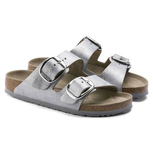 Birkenstock Arizona Big Buckle Washed Metallic Blue Silver Size 36-41 Narrow | eBay
