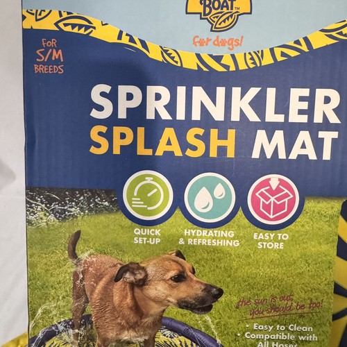 Tappetino Sprinkler per Animali Domestici e Sciarpa Carina per Cani Razze S/M 39” Banana Boat Aperto - Foto 2 di 4