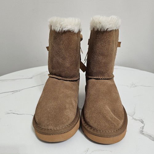 UGG Kids Bailey Bow II Winter Boots Size 2 Chestnut 1002954 - Picture 4 of 8