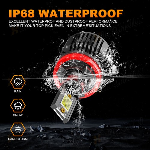 2-PACK H11 LED Headlight Kit Low Beam Bulb Super Bright 6000K Bulbs Free Return - Picture 9 of 11