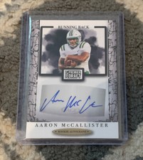 W22 2021 Sage Hit Football Auto Aaron McCallister #A32 Autograph - Black Version