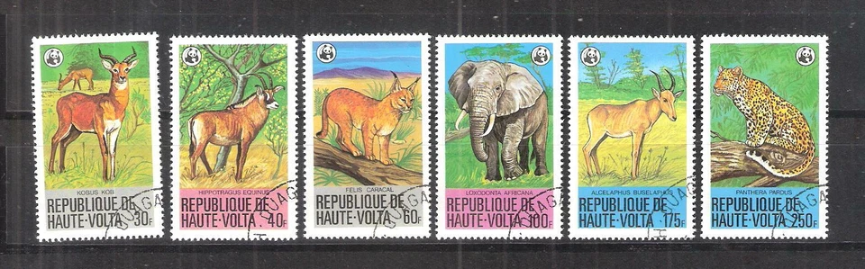WWF Naturschutz Obervolta 0760-765 1979 gest. -Z81 - Bild 1 von 1