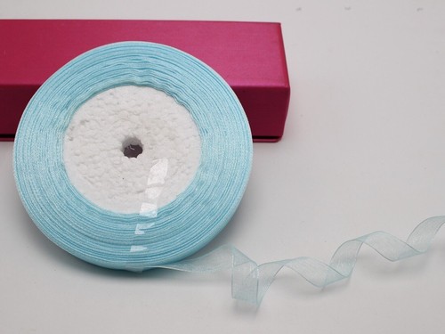 50 Yards 1/2" (12mm) Wedding Crafts Sheer Organza Ribbon Color Choice - Picture 5 of 14
