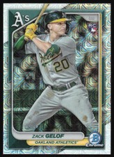 2024 Bowman Chrome Zack Gelof #14 Mega Box Refractor RC Athletics