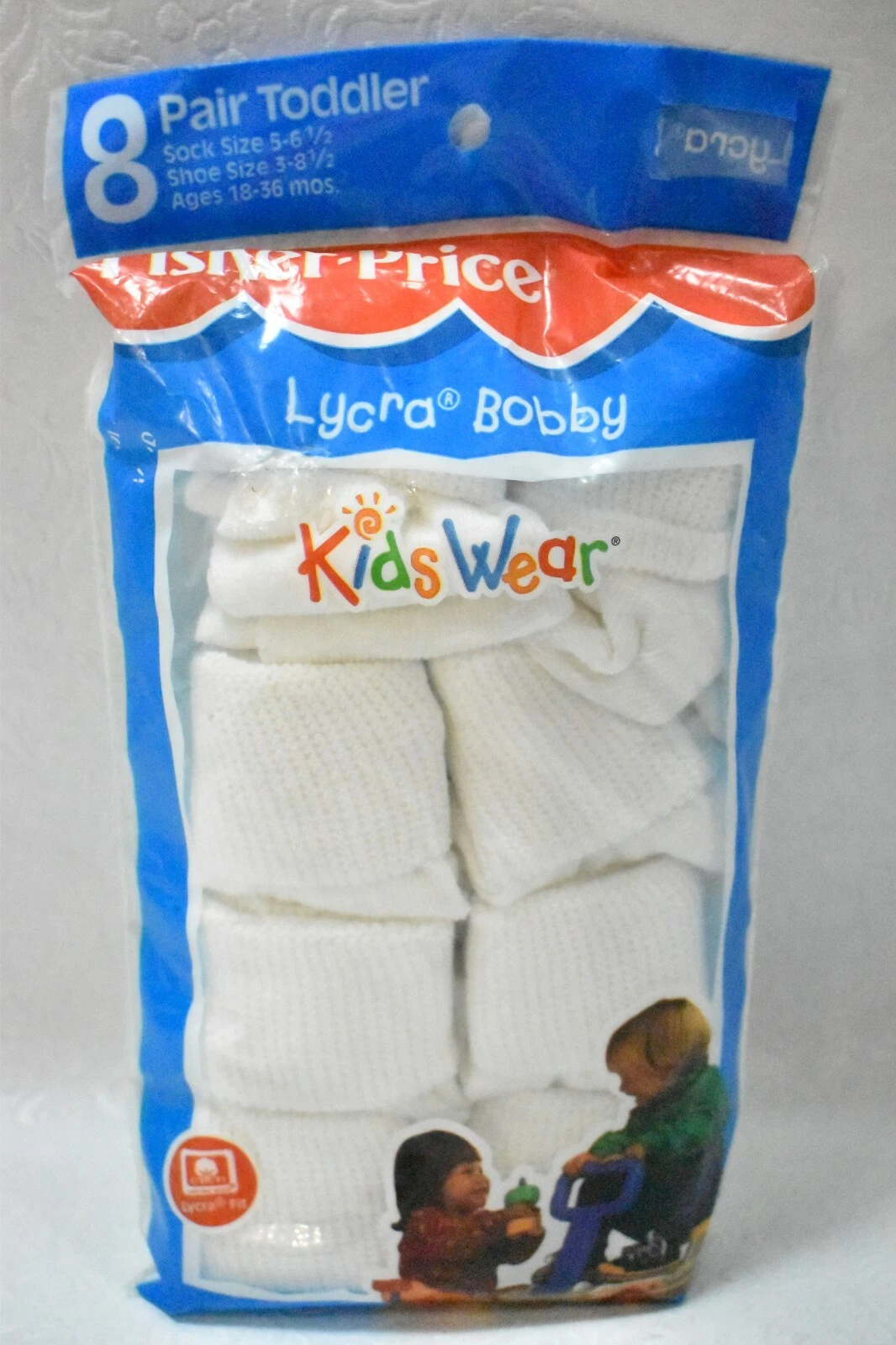 Fisher Price Socks White Bobby Size 18-36 months Vintage
Opens in a new window or tab