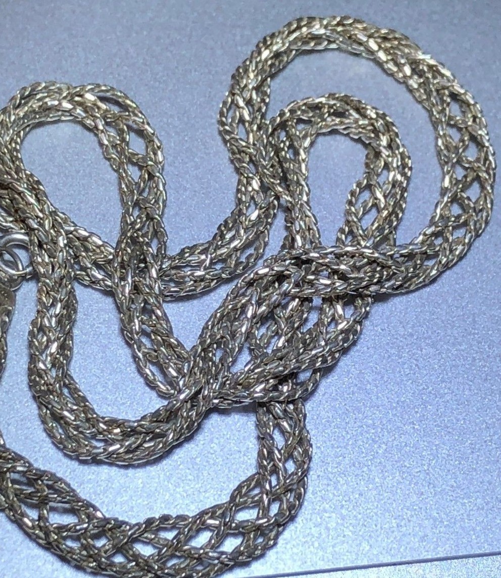 925 Sterling Silver Necklace 19-3/4 long Jewelry Unisex Chain MEX