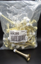 3 In Commercial Flexible Spring Door Stop Brass 50-Pack 806380