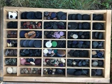 Vintage button collection: assorted shapes, sizes and materials 