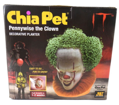 Chia Pet IT Pennywise The Clown NEW IN BOX - Best By 12/2023