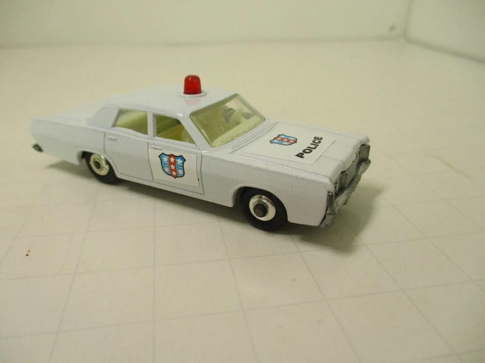 Lesney Matchbox No. 55D-1 Restored-Modified Mercury Police Car, red dome swap. - Image 3 of 4