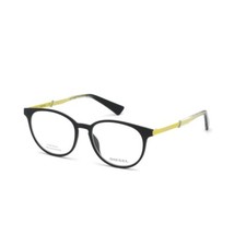 Diesel DL5289 Matte Black 002 Metal Round Optical Eyeglasses Frame 51-16-145 RX