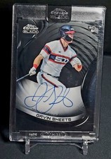 2022 Topps Chrome Black Base Autograph Card Gavin Sheets Encased #CBA-GS