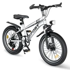 FKZNPJ 24 Inch Kids Mountain Bike for Boys Girls Ages 7-12 – 7-Speed Gears