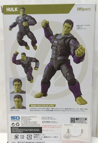 HULK Avengers END GAME Tamashii Nations Bandai SH Figuarts 19cm - Imagen 3 de 7