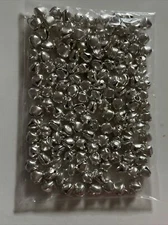 NEW SILVER METAL BELLY DANCE SOLID JINGLE BELLS 10MM BAG LOT