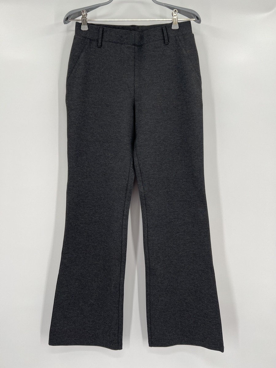 Quince Charcoal Gray Ponte Pants Boot Cut L Petite 30