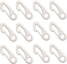 12PCS Nylon Flag Pole Clip Snap Hooks 2.3in Flagpole Attachment Hardware Rope
