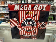 2025 USA Baseball Stars & Stripes MEGA BOX 3 Autos or Mem. Factory Sealed F/S