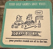 Vintage Golf Bar Humorous Coasters Set Of 20 with Box