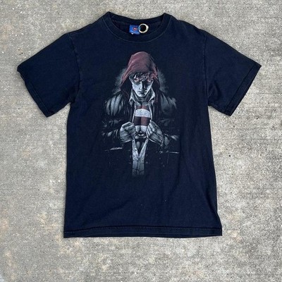 VTG Superman AOP Shirt Adult XS Affliction Biker Emo Goth Grunge Tapout Y2K 90s