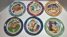 VTG Disney Hercules 1997 McDonald’s Plate Complete Set 5/6 Original Stickers USA