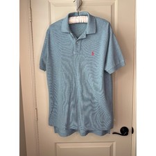 Polo Ralph Lauren Men's Classic Fit Polo Shirt - Light Blue Heathered Cotton - S