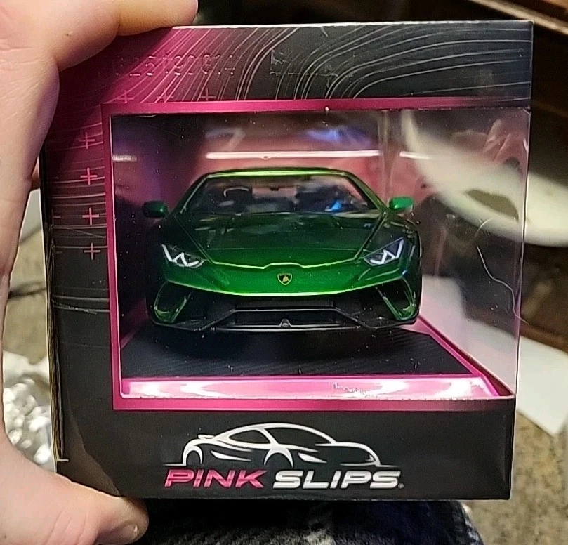 JADA PINK SLIPS 1 24 Escala Lamborghini HURACAN PERFORMANTE Verde Y Negro NUEVO Foto 3 de 4