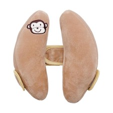 Baby Travel Pillow for Infant Car Seat, Adjustable Head Neck Brown
