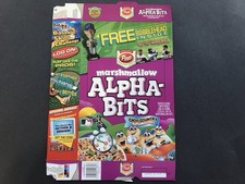 2003 Marshmallow Alphabit Bobblehead Complete Cereal Box Baseball Alex Rodriguez