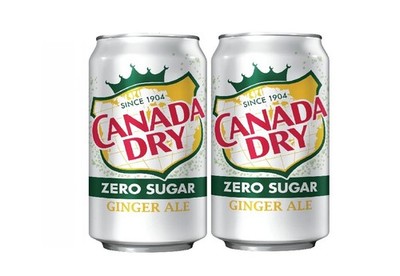   New Limited Edition Canada Dry Zero Sugar Caffeine Free Ginger Ale (2 Cans)