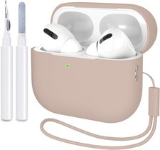 AirPods Pro 2nd Generation Case Cover 2022 , Protective Soft Silicone Skin Tan B