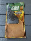 Vintage NOS Perfect Parts Splash Guards Mud Flaps Stainless Steel Tan Truck, Van