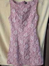 Womens Pink SHEIN Dress with White Flowers Size XS