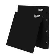 A-Z Heavy Duty Vinyl Album Dividers, 12", Black, Set of 26
