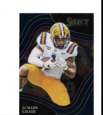 2022 Panini Select Draft Picks - Field Level Ja'Marr Chase #173 Blue