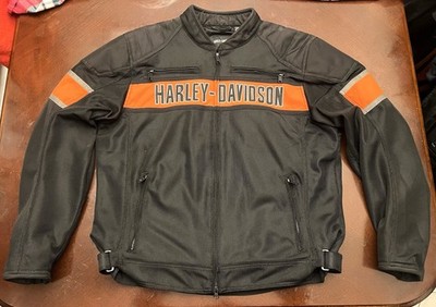 Harley Davidson Men s Trenton Colorblocked Mesh Riding Jacket/98111-16VM/Size XL