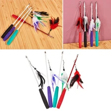 Cat Teaser Retract Fishing Rod Cat Teaser cat teasing stick pet supplies