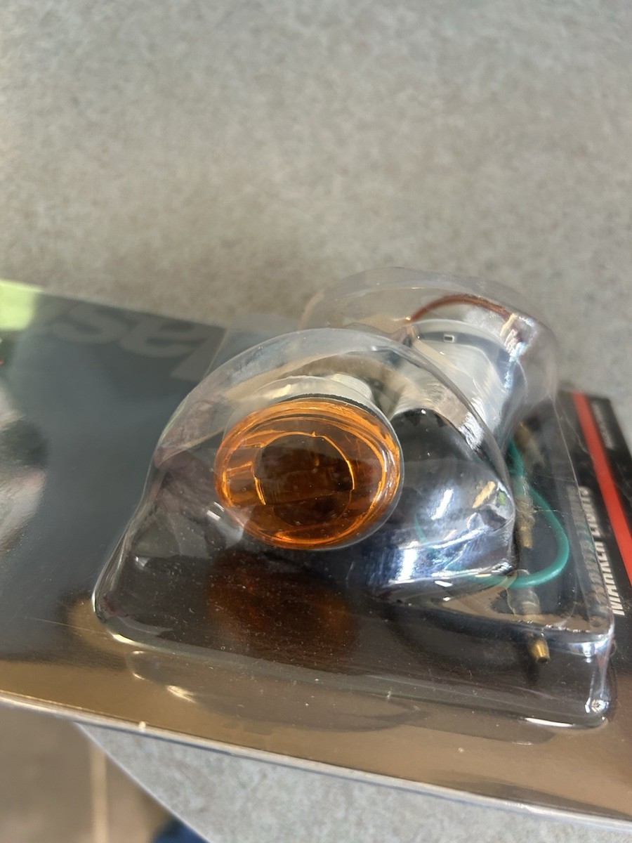 Cat eye Turn Signal AMBER Universal Motorcycle ATV Flush