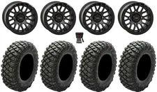 System 3 SB-9 Bdlk 15" Wheels Matte Bk 35" Crawler XG Tires Renegade Outlander