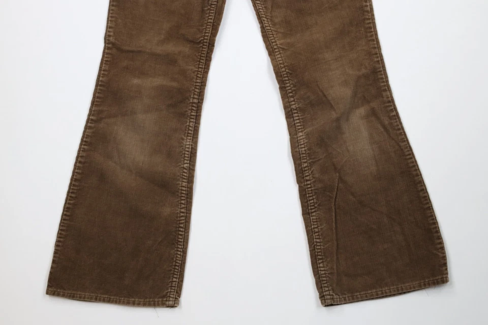 Pantalones chinos de pana acampanados descoloridos descoloridos Streetwear vintage años 70 para niños EE. UU. Foto 4 de 4